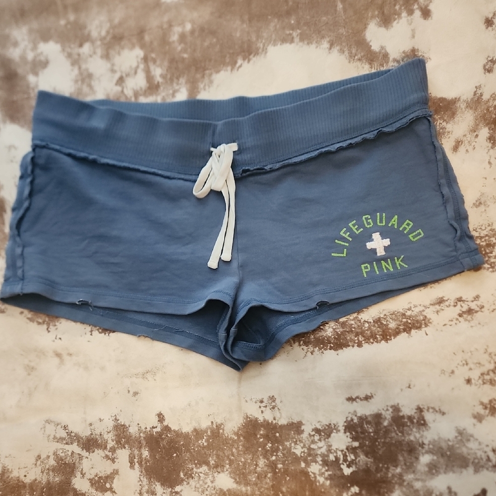 LIFEGUARD PINK VS Blue Athletic Shorts with Drawstring Waist. Size: S